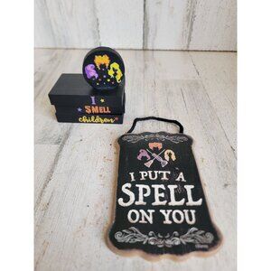 Hocus pocus I put‎ a spell on you mini sign home decor Halloween set